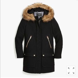 NWT JCrew Chateau Parka Black 00